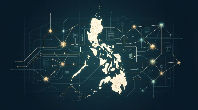 Philippine public-service architecture illustration